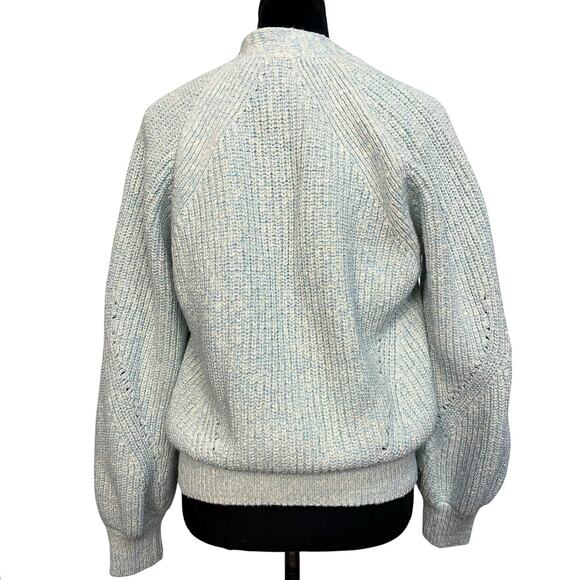 NWT - IRO Paris Dorrin Blue-Green Cotton Sweater - Picture 2 of 7